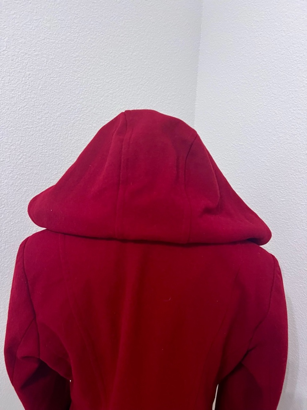 Liz Claiborne Vibrant Red Double-Breasted Peacoat - Picture 9 of 12